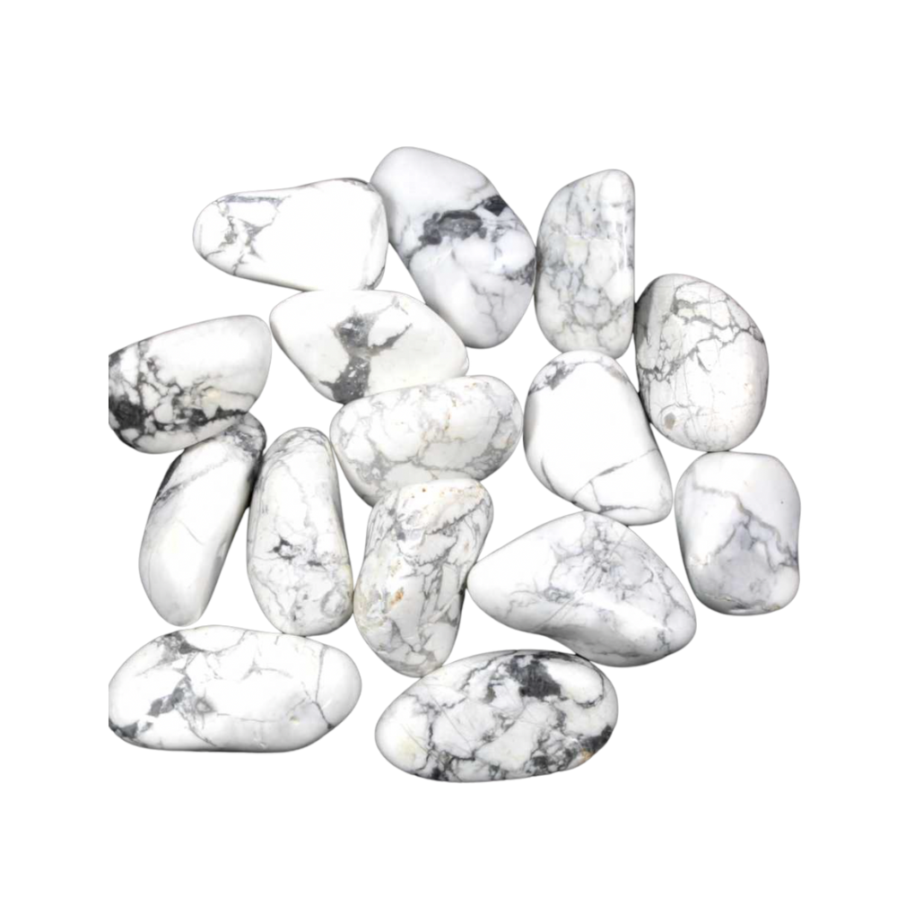 White Howlite Healing Crystal | Tumble Stone