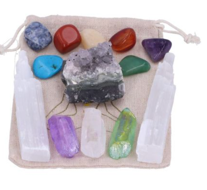 Meditation Crystal Healing / reiki Set 